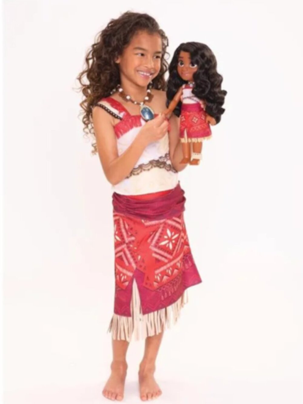 Disney Moana 2 Adventure Costume  S/P 4-6X  Jakks Pacific Includes Necklace Acc!